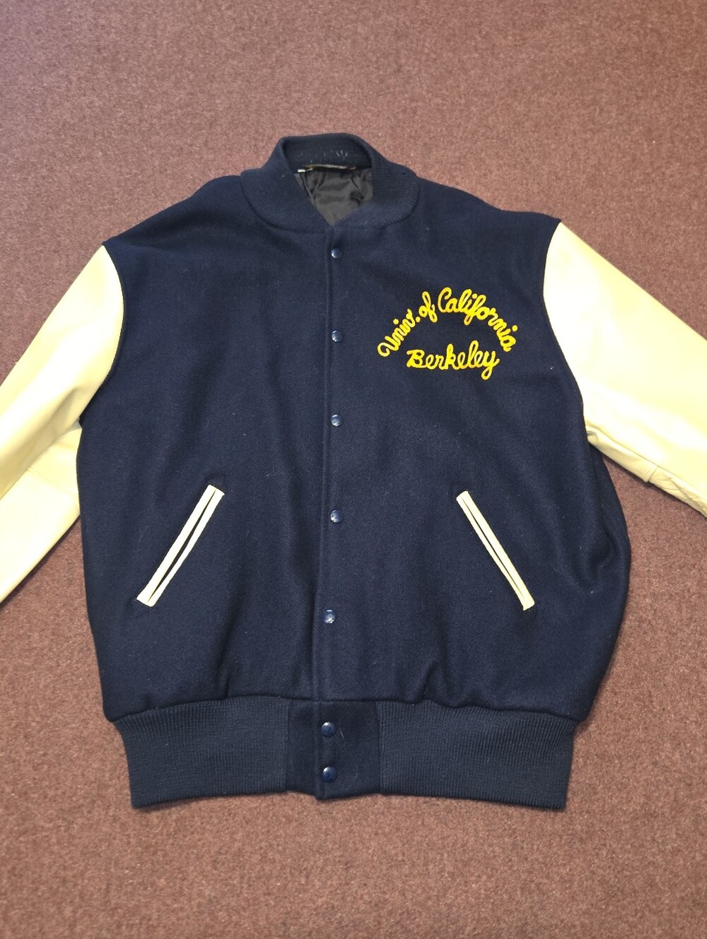 1950's University Of California Berkeley Cal Bears Varsity Jacket Size 48